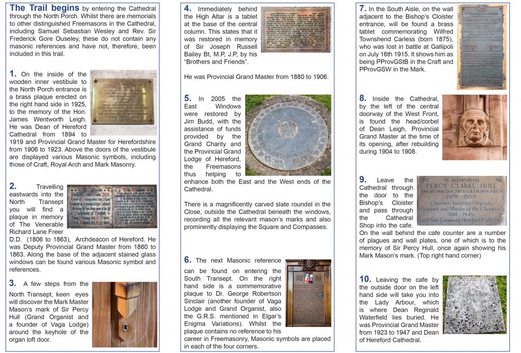 Masonic Trail around Hereford Cathedral page 2