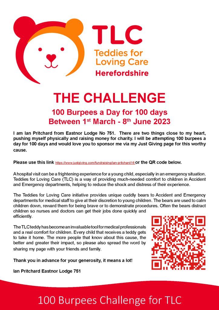Ian Pritchard Burpee Challenge Poster
