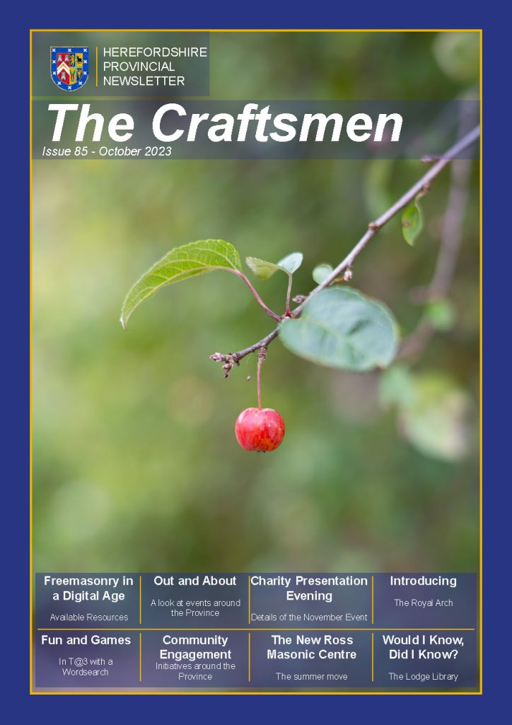 85 The Craftsmen Oct 2023 Front page