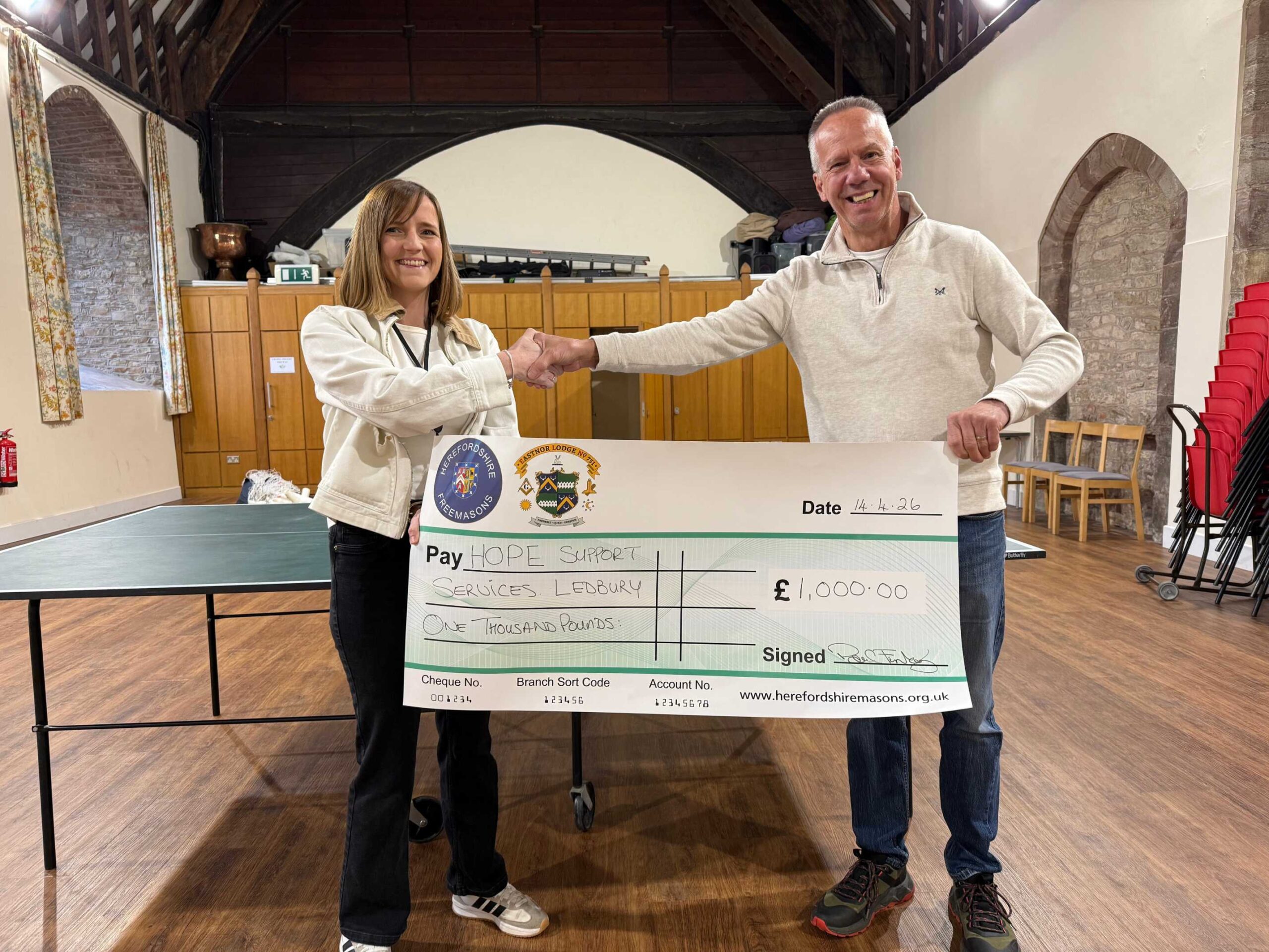 Eastnor Lodge supports expansion of youth group into Ledbury
