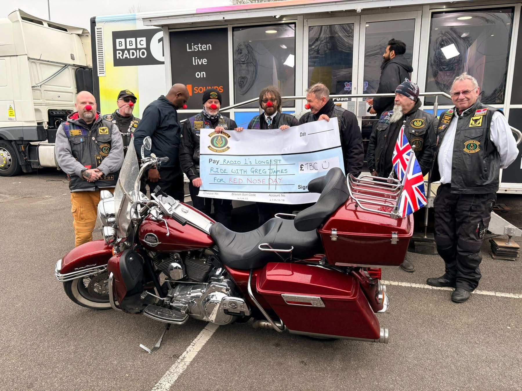 Widows Sons Support Radio 1’s Longest Ride for Red Nose Day